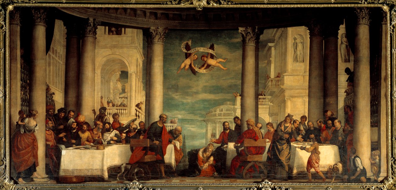 Måltidet i farisæeren Simons hus, maleri af Paolo Veronese (1528-1588) af Veronese