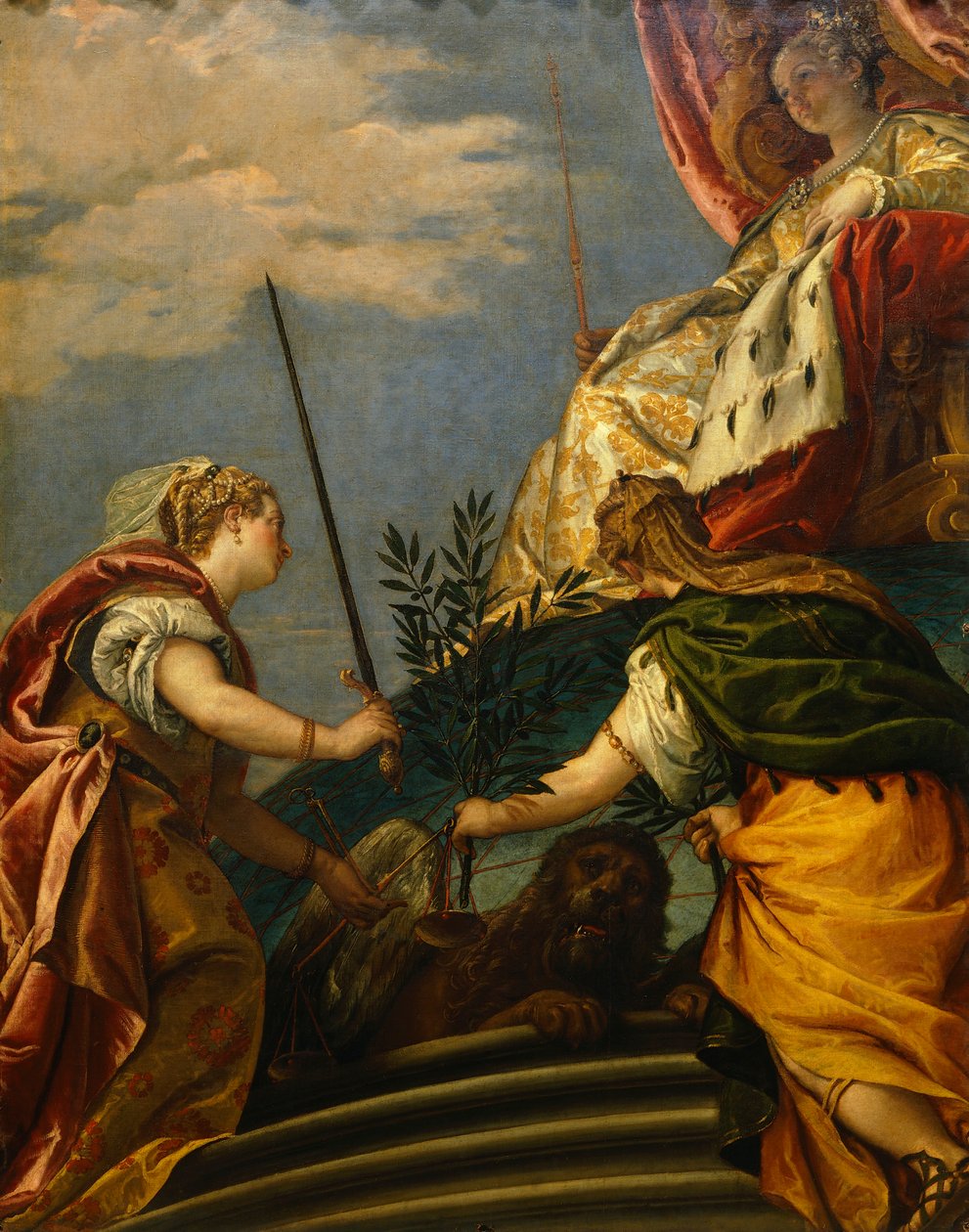 Venedig mellem ære og fred, af Paolo Caliari kendt som Veronese (1528-1588), olie på lærred af (1528 88) Veronese