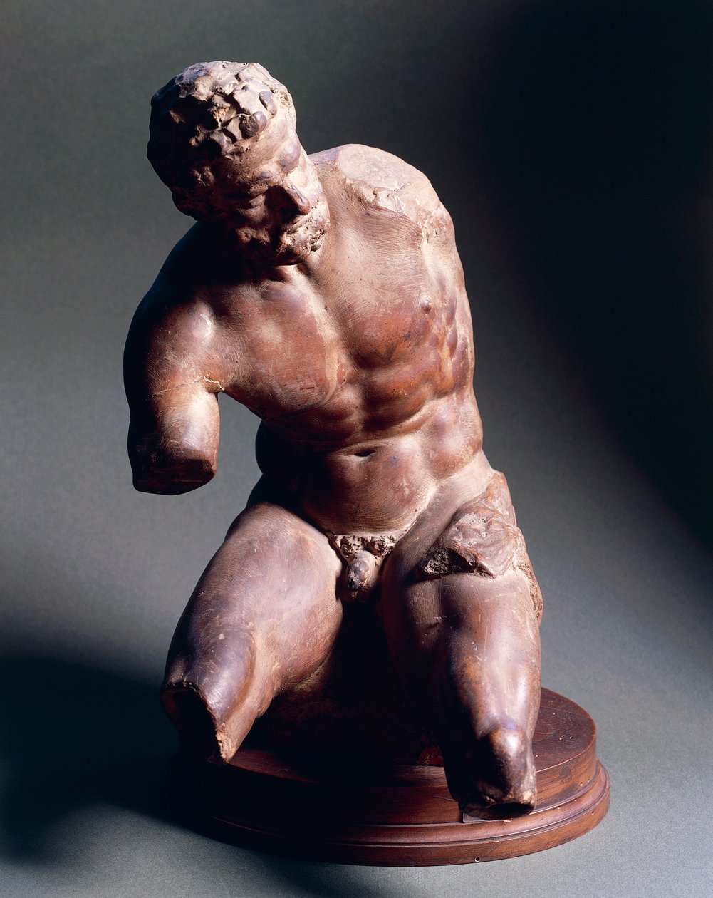 Mand nøgen, ca. 1572, af Giambologna (1529-1608), terracotta skulptur, 38,5 cm af Giambologna
