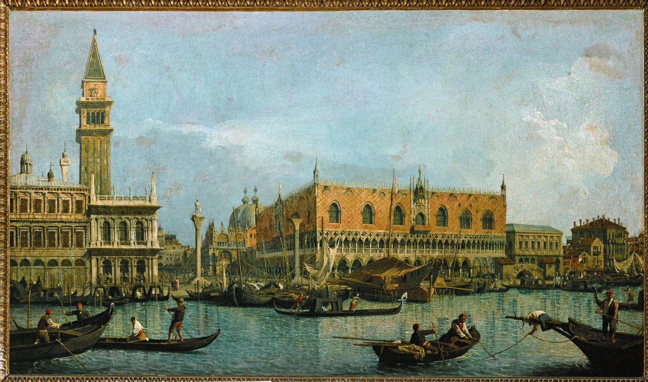 Molen, set fra San Marco-bassinet ... af (1697-1768) Canaletto