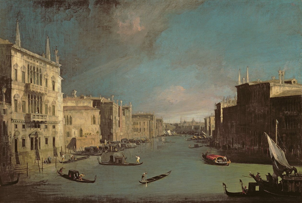 Udsigt over Canal Grande af (1697 1768) Canaletto