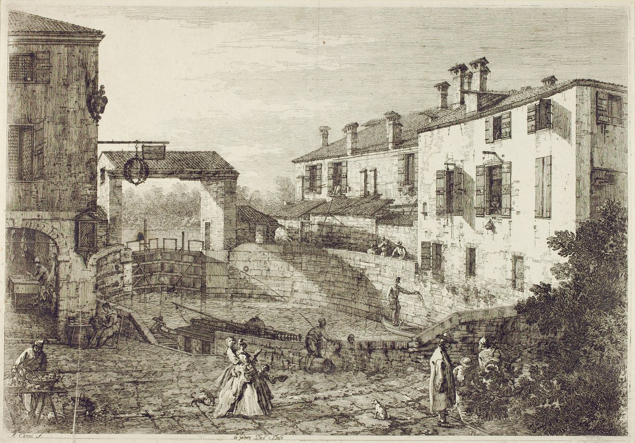 Dolo-porten (ætsning) af Canaletto