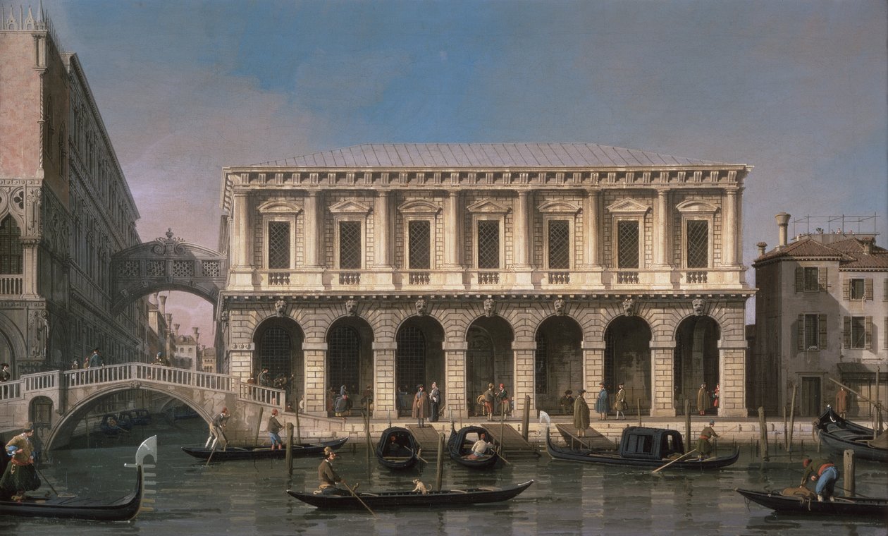 Sukkenes bro (olie på lærred) af Canaletto