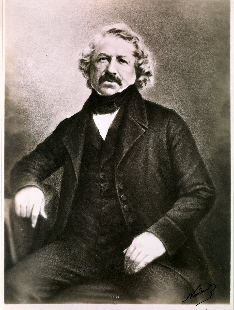 DAGUERRE Louis Jacques Mandé: Portræt (foto) af (1820-1910) Nadar
