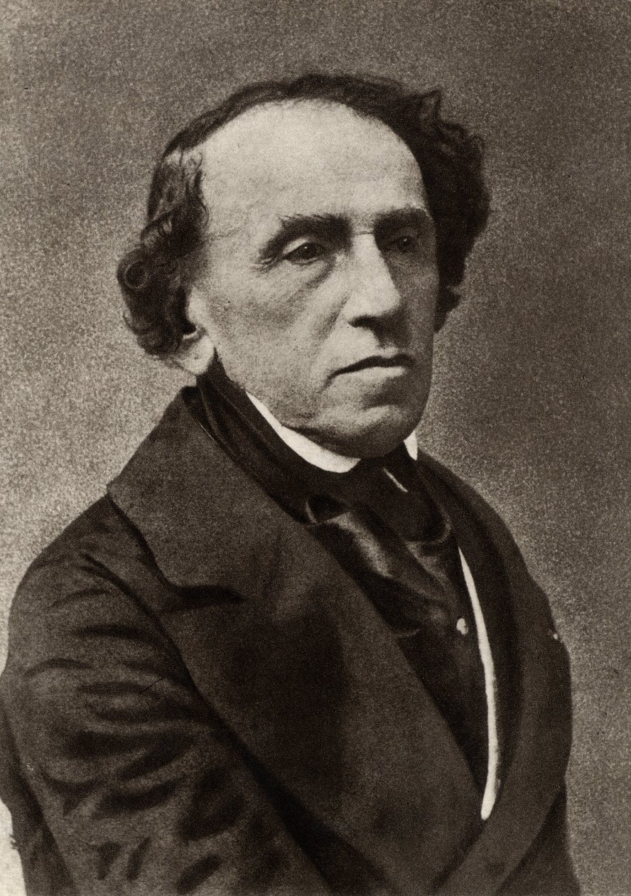 Giacomo Meyerbeer (1791-1864) (Jakob Liebmann Beer) Tysk komponist, der slog sig ned i Paris og etablerede sig som en førende komponist af fransk storopera (s/h foto) af (1820 1910) Nadar