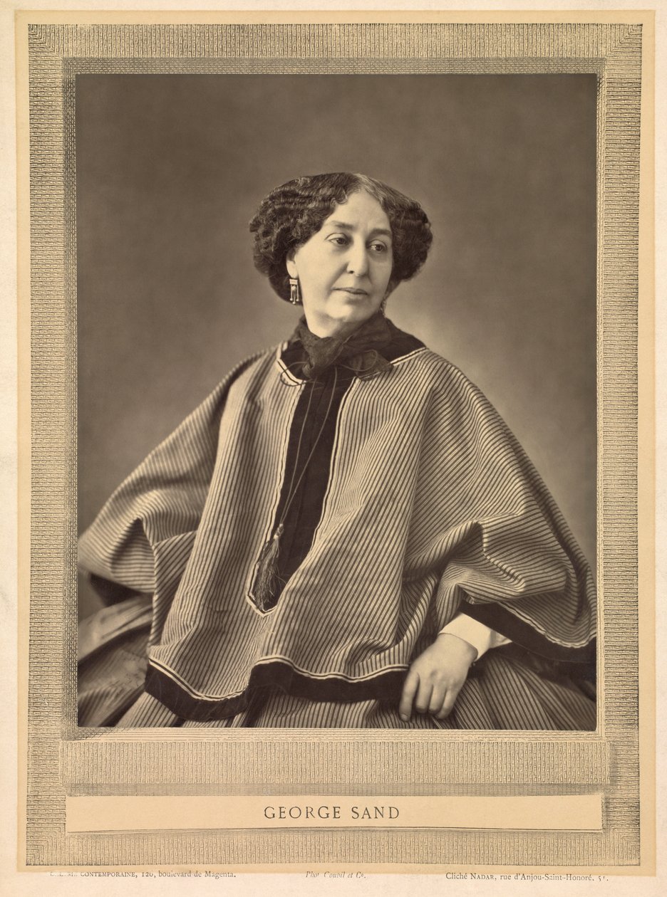 Portræt af George Sand af (1820 1910) Nadar