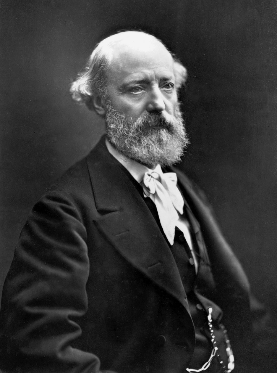 Eugene Viollet-Le-Duc (1814-1879) fransk arkitekt, der restaurerede en masse monumenter (Notre Dame of Paris, Pierrefonds slot), foto af Nadar (1820-1910) i 1878 af Nadar