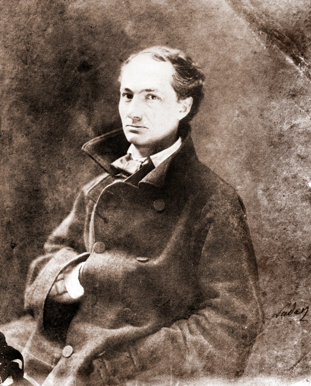 Portræt af Charles Baudelaire, forfatter (1821-1867) - Fotografi af Nadar (Felix Tournachon) af Nadar