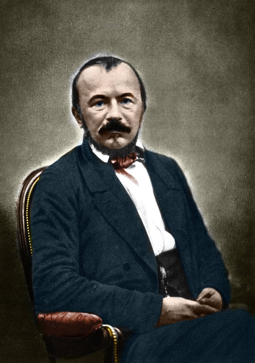 Portræt af Gerard de Nerval fransk forfatter (1808-1855). af Nadar