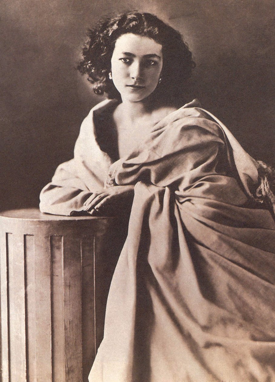 Portræt af Henriette Rosine Bernard dite Sarah Bernhardt (1844-1923) af Nadar af Nadar