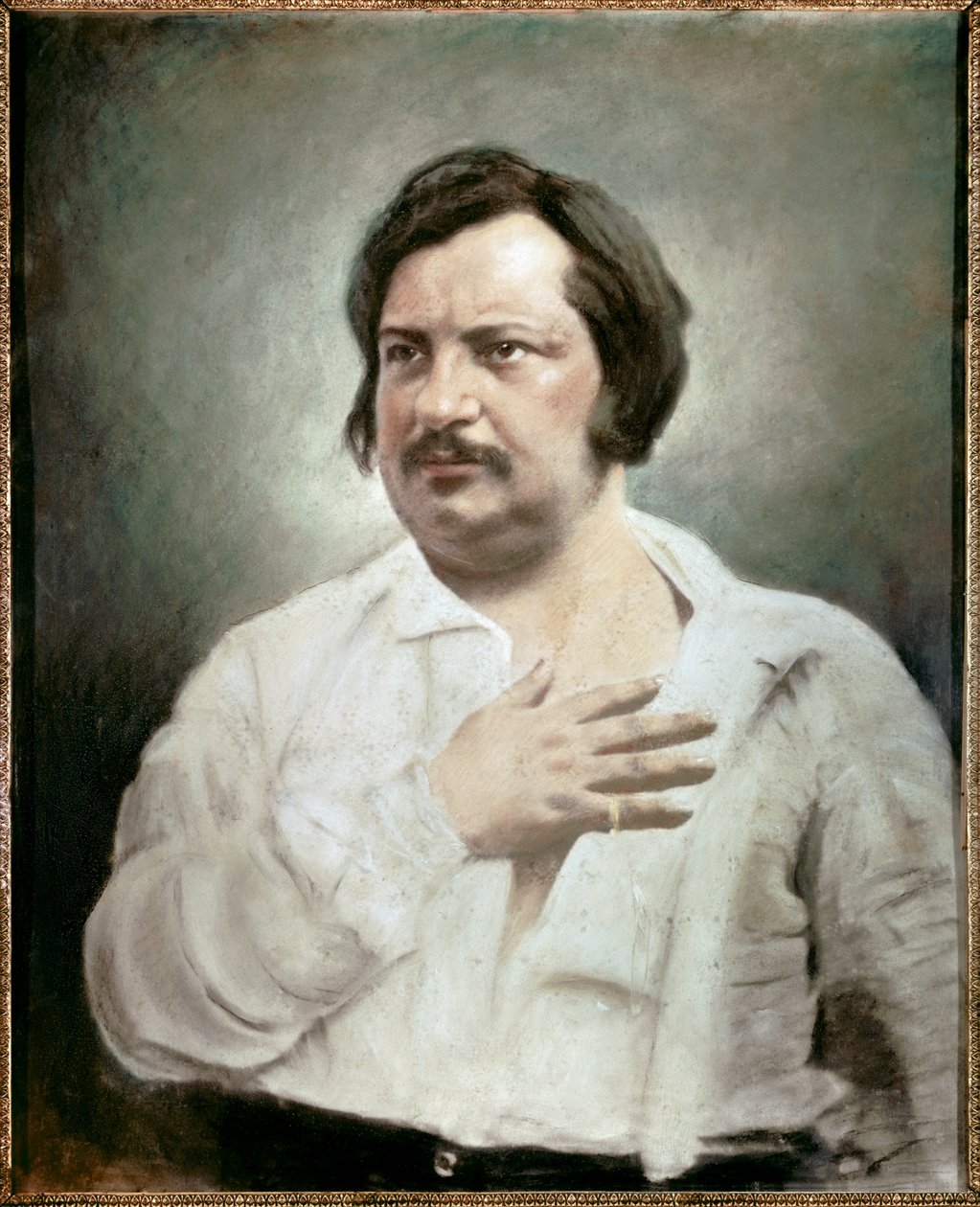 Portræt af Honore Balzac (1799 - 1850), fransk forfatter af Nadar