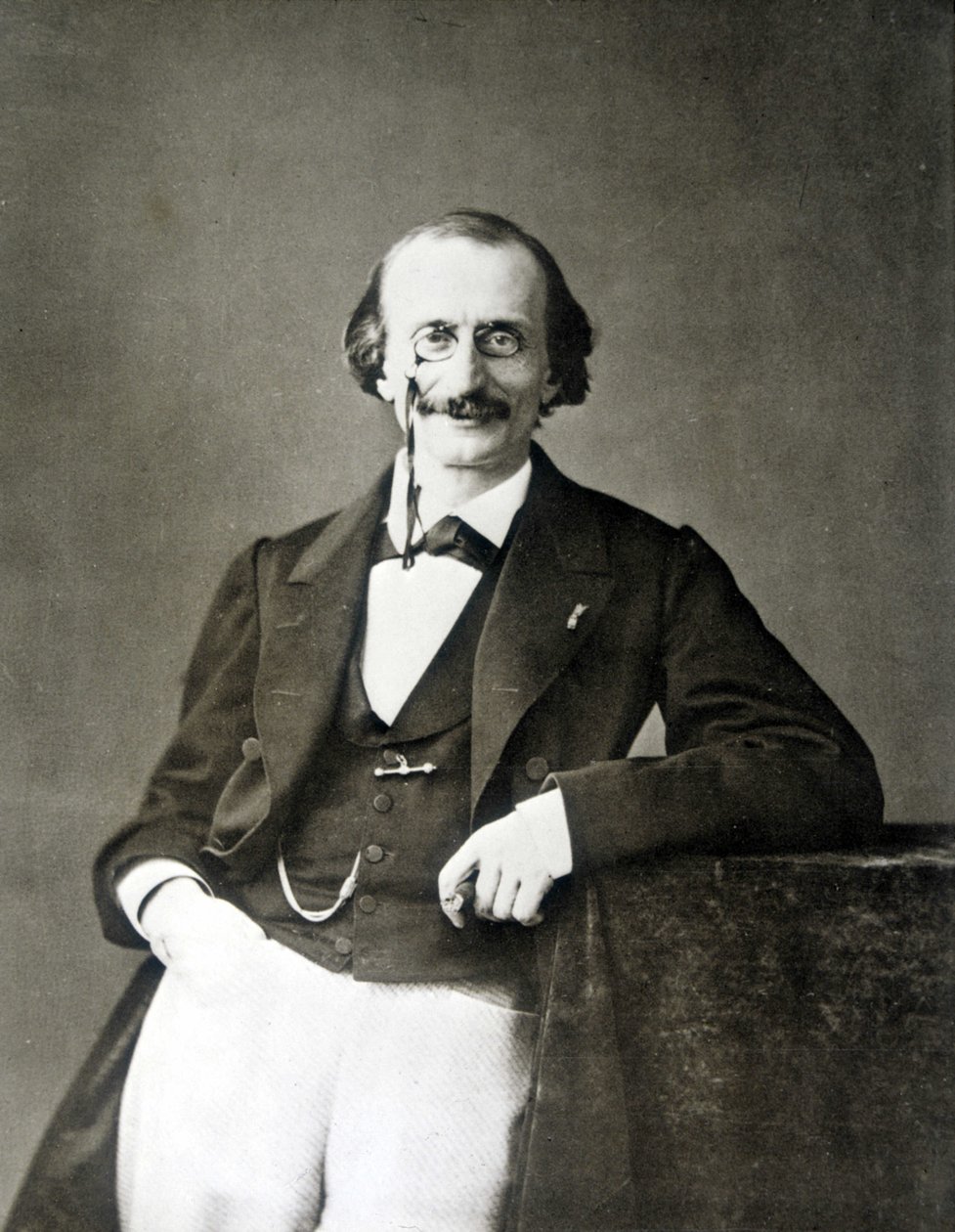 portræt af Jacques Offenbach (1819-1880), tysk komponist, naturaliseret fransk af Nadar. af Nadar