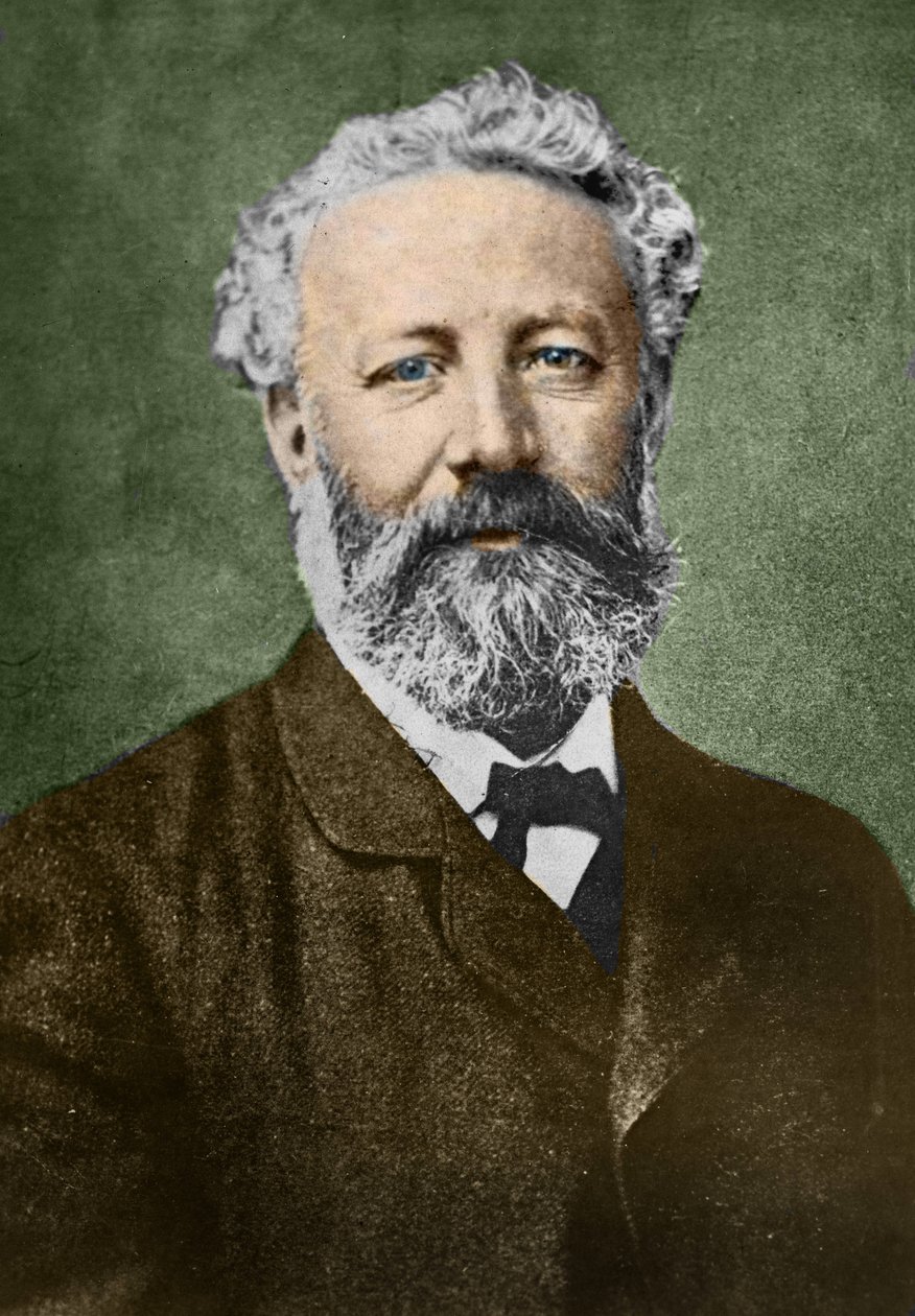 portræt af Jules Verne (1828-1905), fransk forfatter, af Nadar. af Nadar