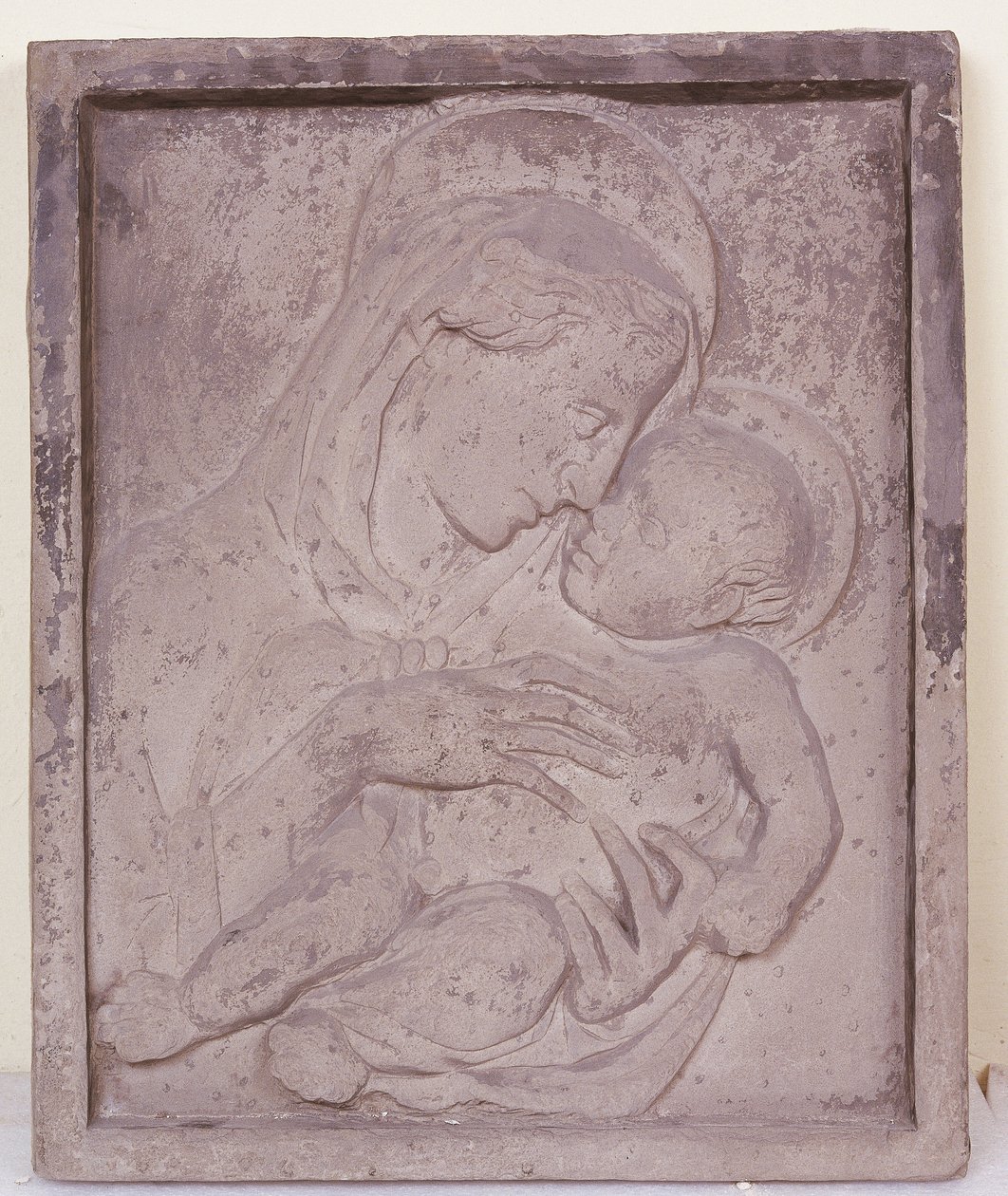 Madonna og barn (ca. 1386-1466). af (Workshop of) Donatello