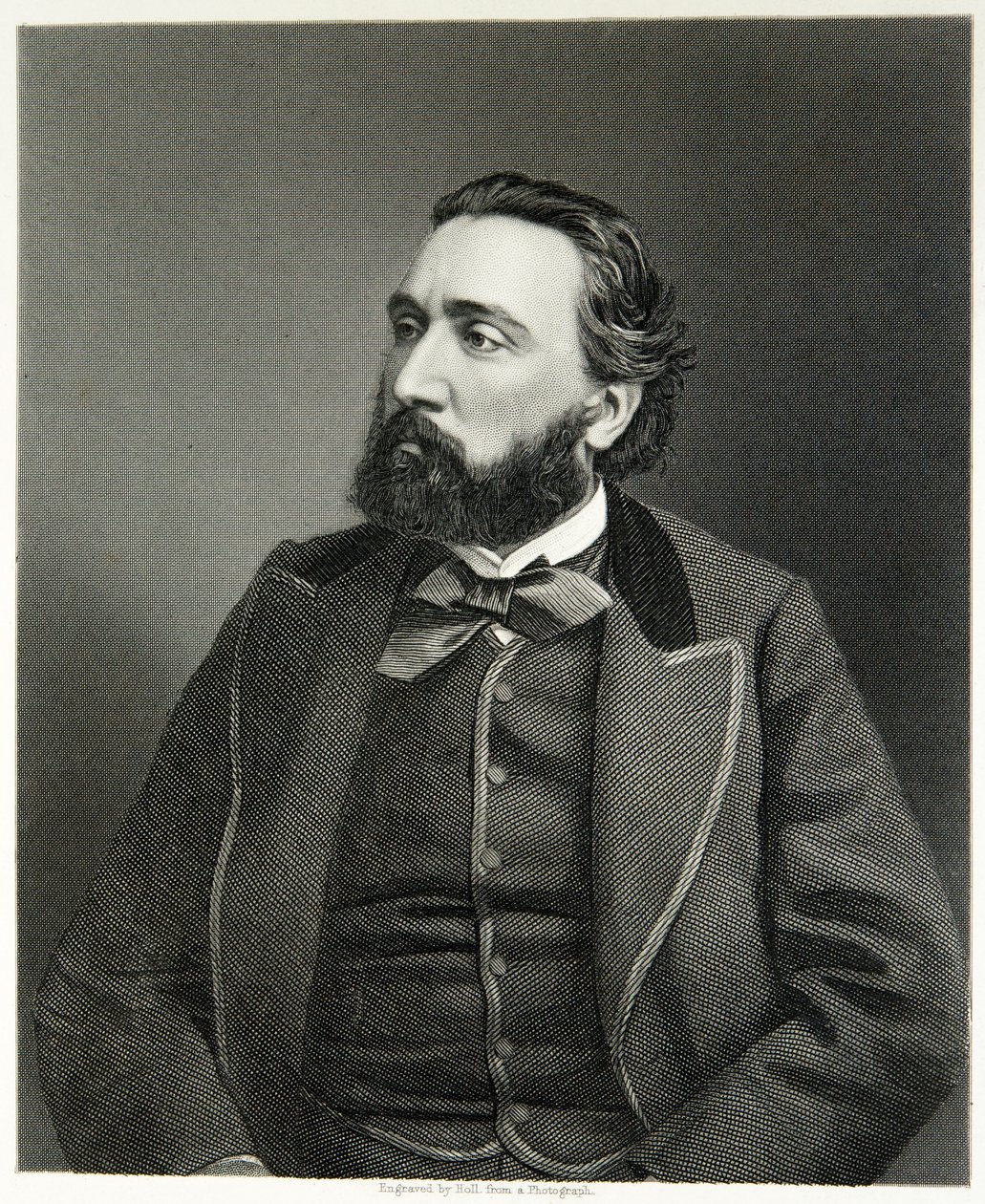 Leon Gambetta (gravering) af (after) English photographer