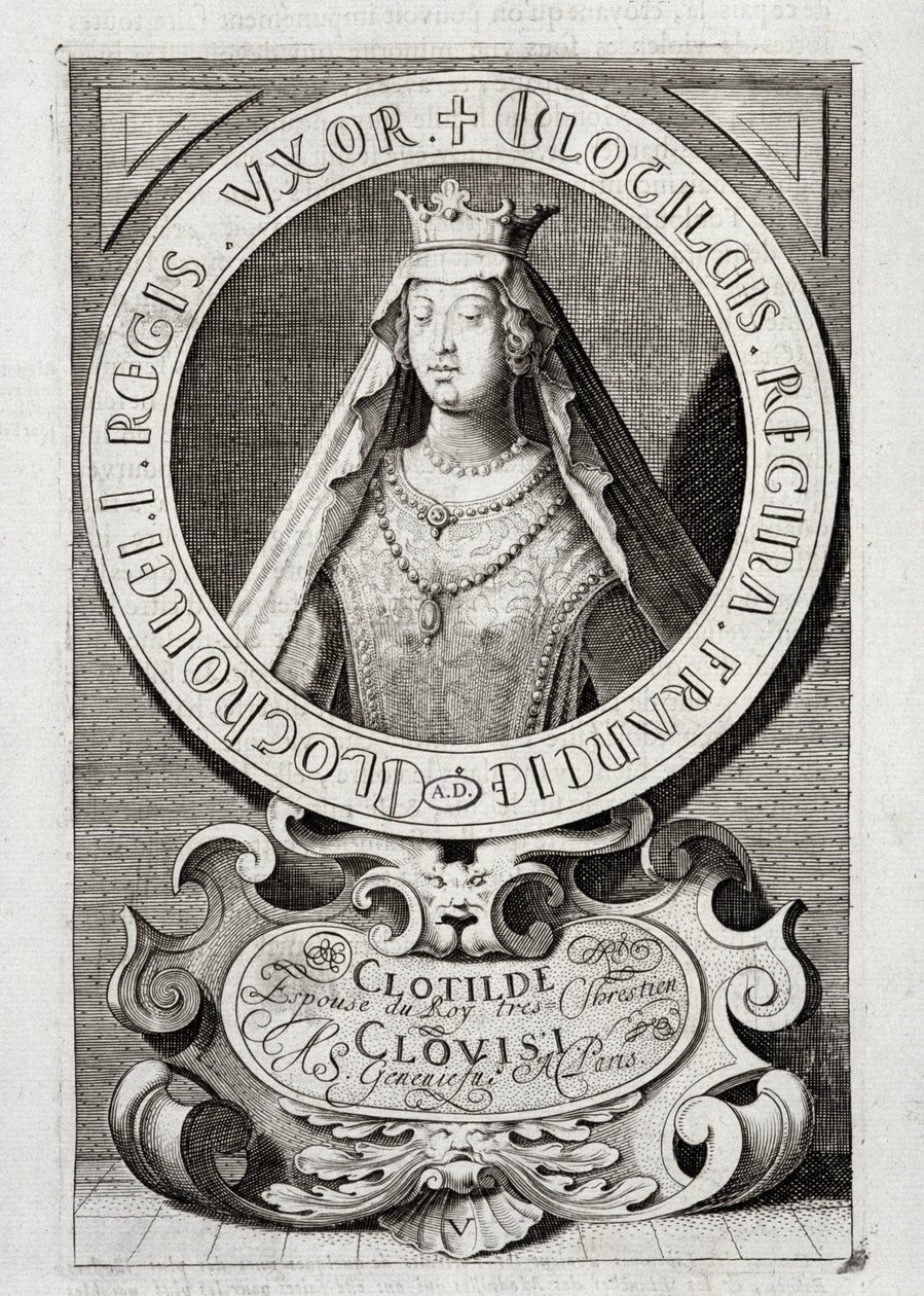 Portræt af Dronning Clotilde af (after) French School