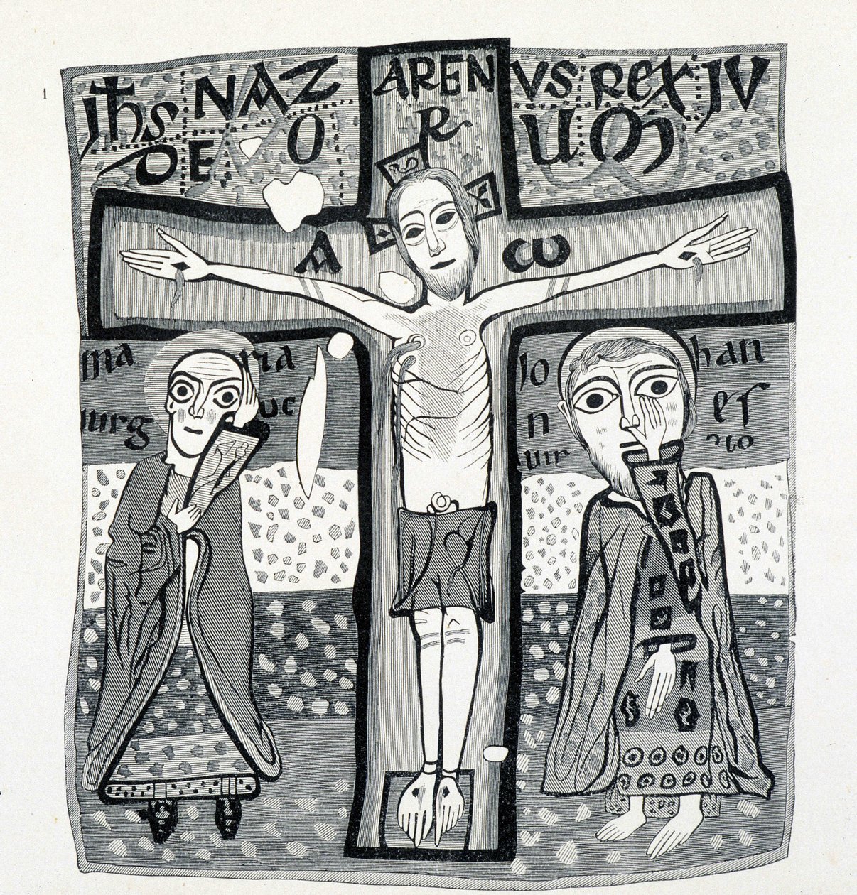 Religiøs kunst, Kristus på korset. 12. århundrede. af (after) French School