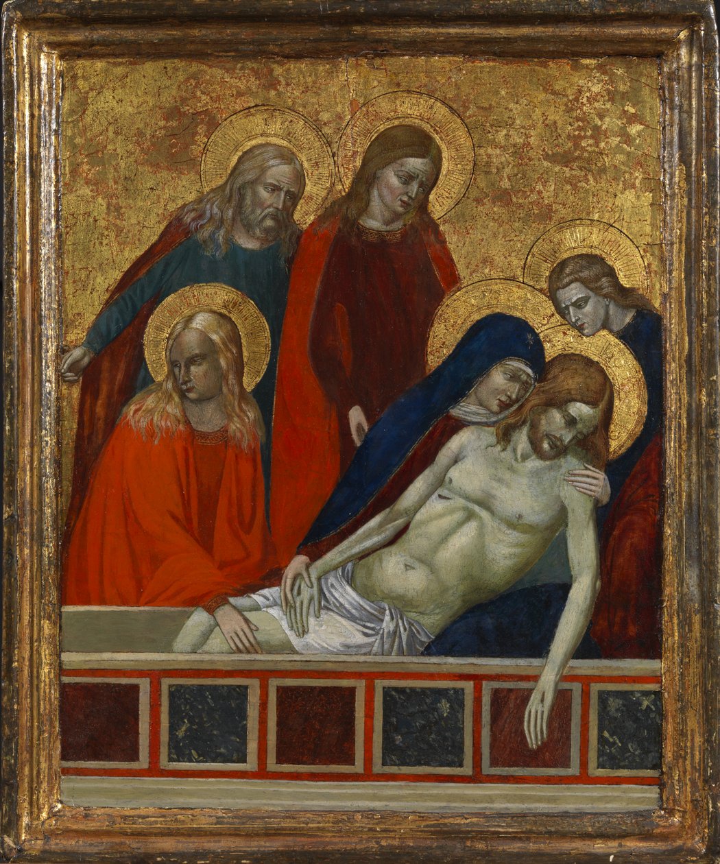 Kristi gravlæggelse, muligvis 1800-tallet (tempera på panel) af (after) Italian School