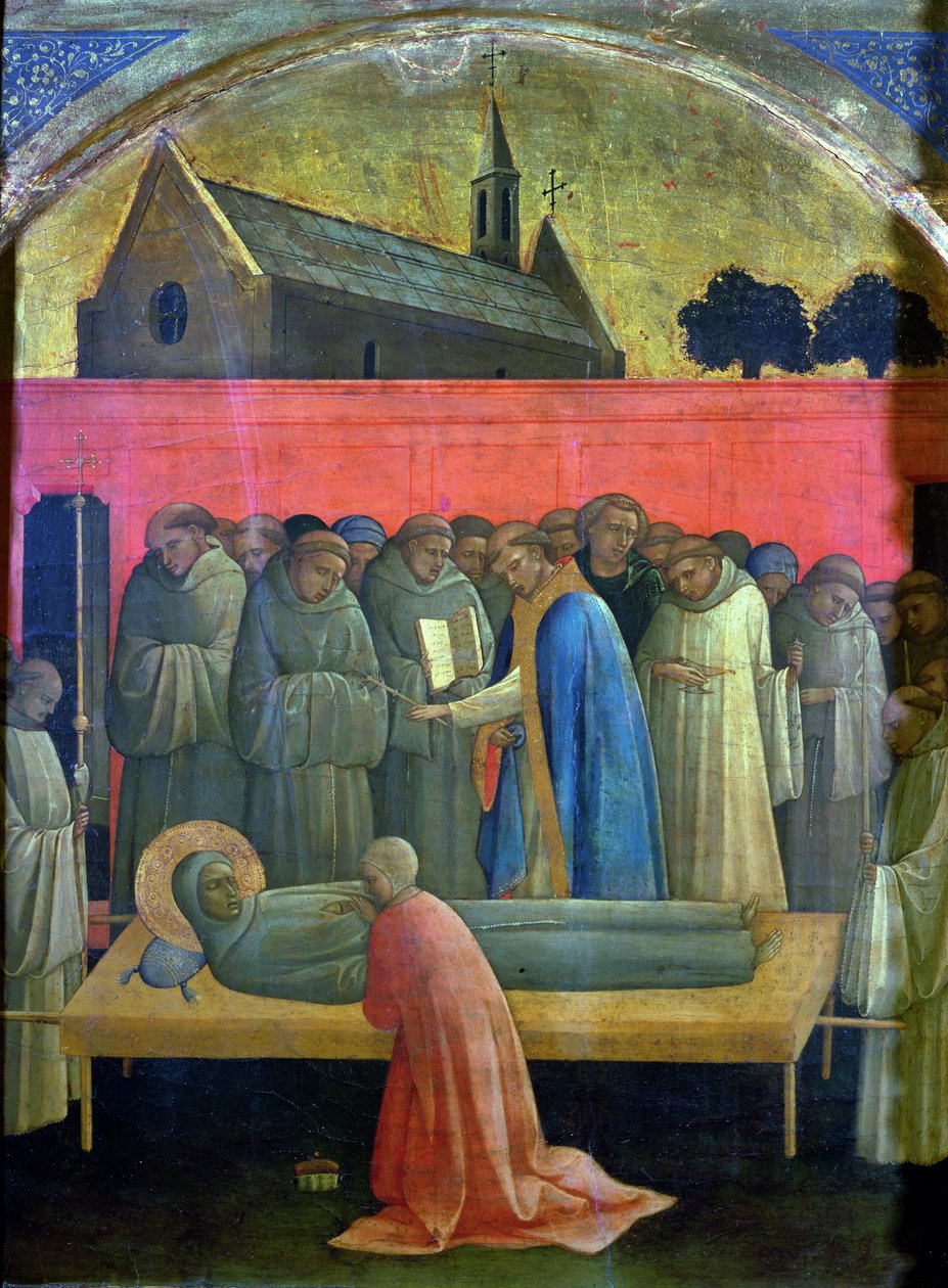 The Death of St. Francis (olie på panel) af (c.1370 1425) Lorenzo Monaco