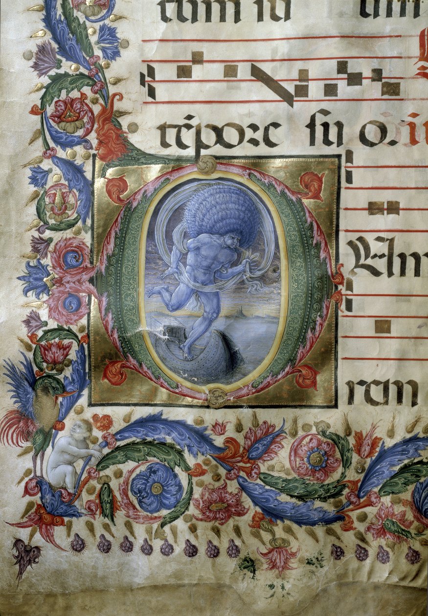 Oplyst side af en gradvis (miniature af (c.1445 1527) Liberale da Verona