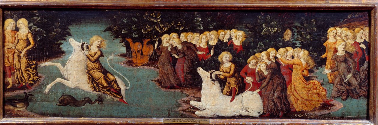 Kidnapningen af Europa. Maleri af Liberale Da Verona (1445 - 1529) af (c.1445 1527) Liberale da Verona
