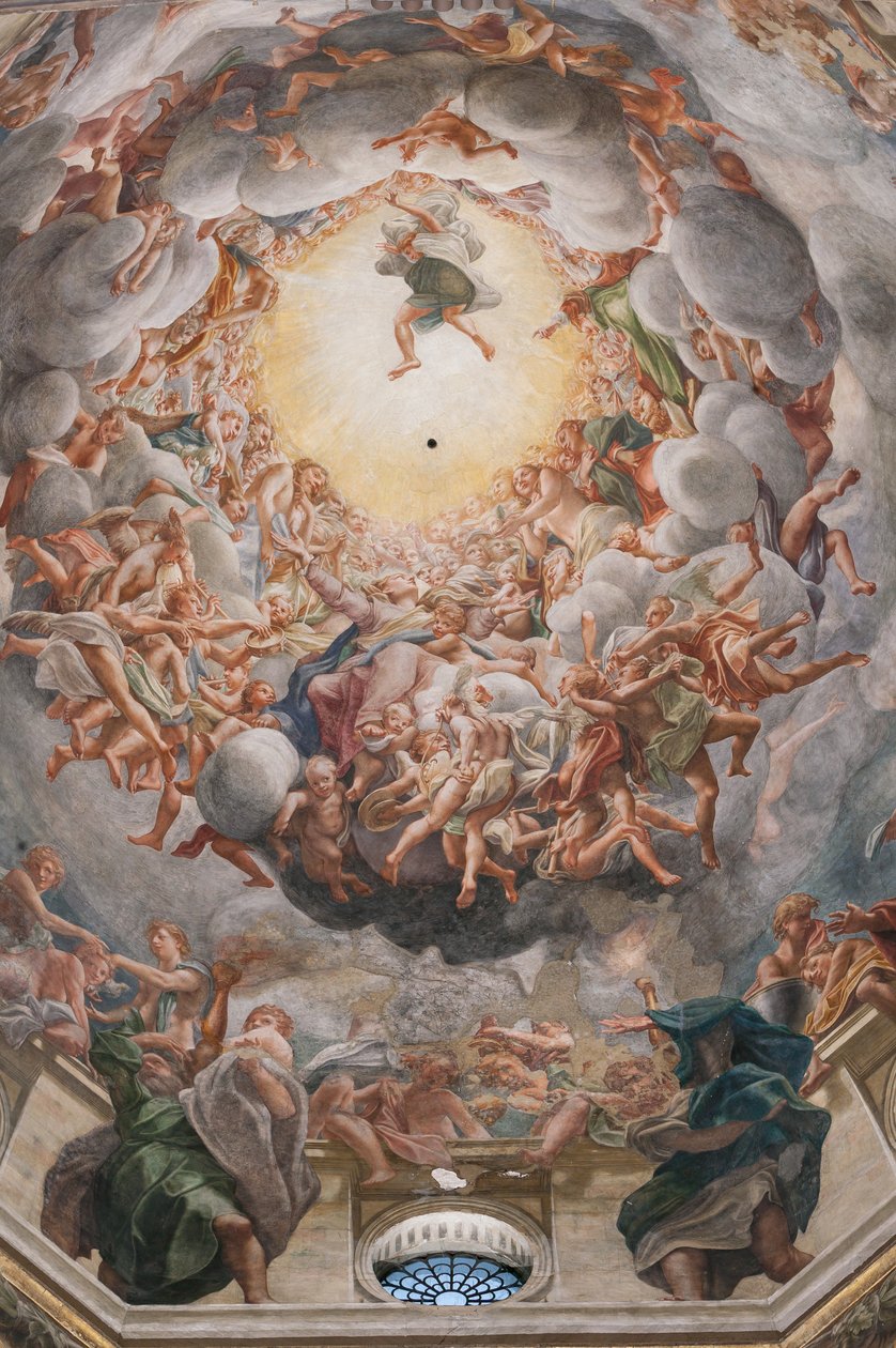 The Assumption of the Virgin, detalje af 3660852 af (c.1489 1534) Correggio