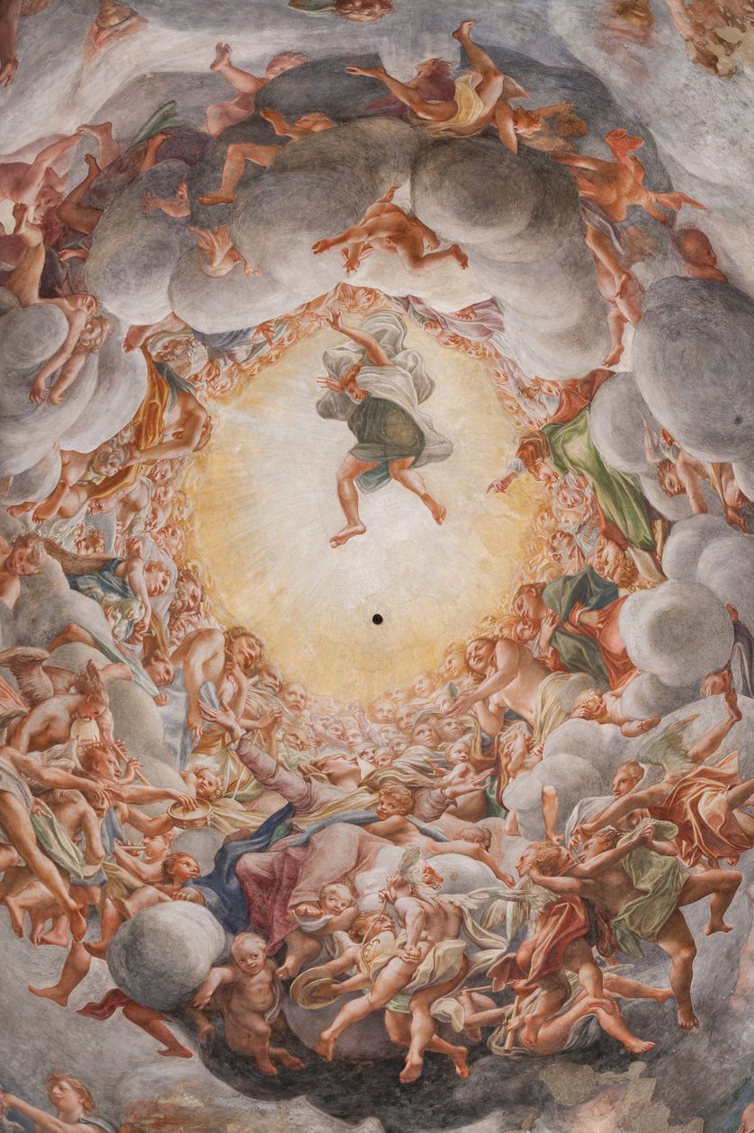 The Assumption of the Virgin, detalje af 3660852 af (c.1489 1534) Correggio