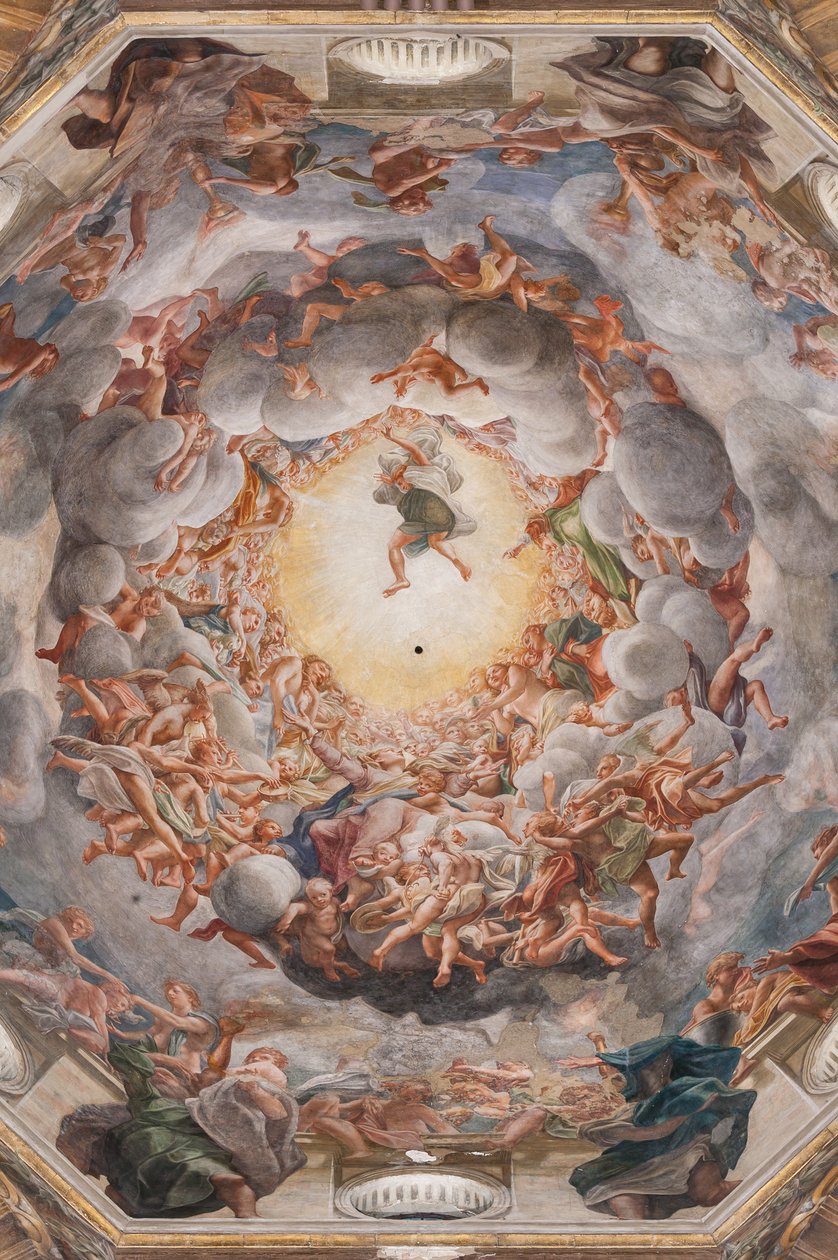 The Assumption of the Virgin, detalje af 3660852 af (c.1489 1534) Correggio