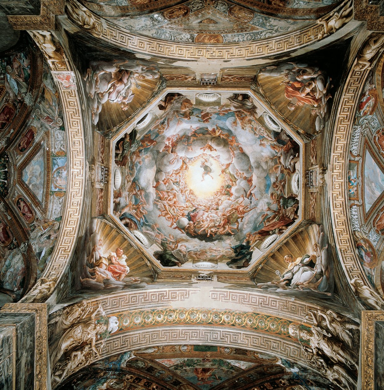 Kuppel med antagelse af jomfru af (c.1489 1534) Correggio