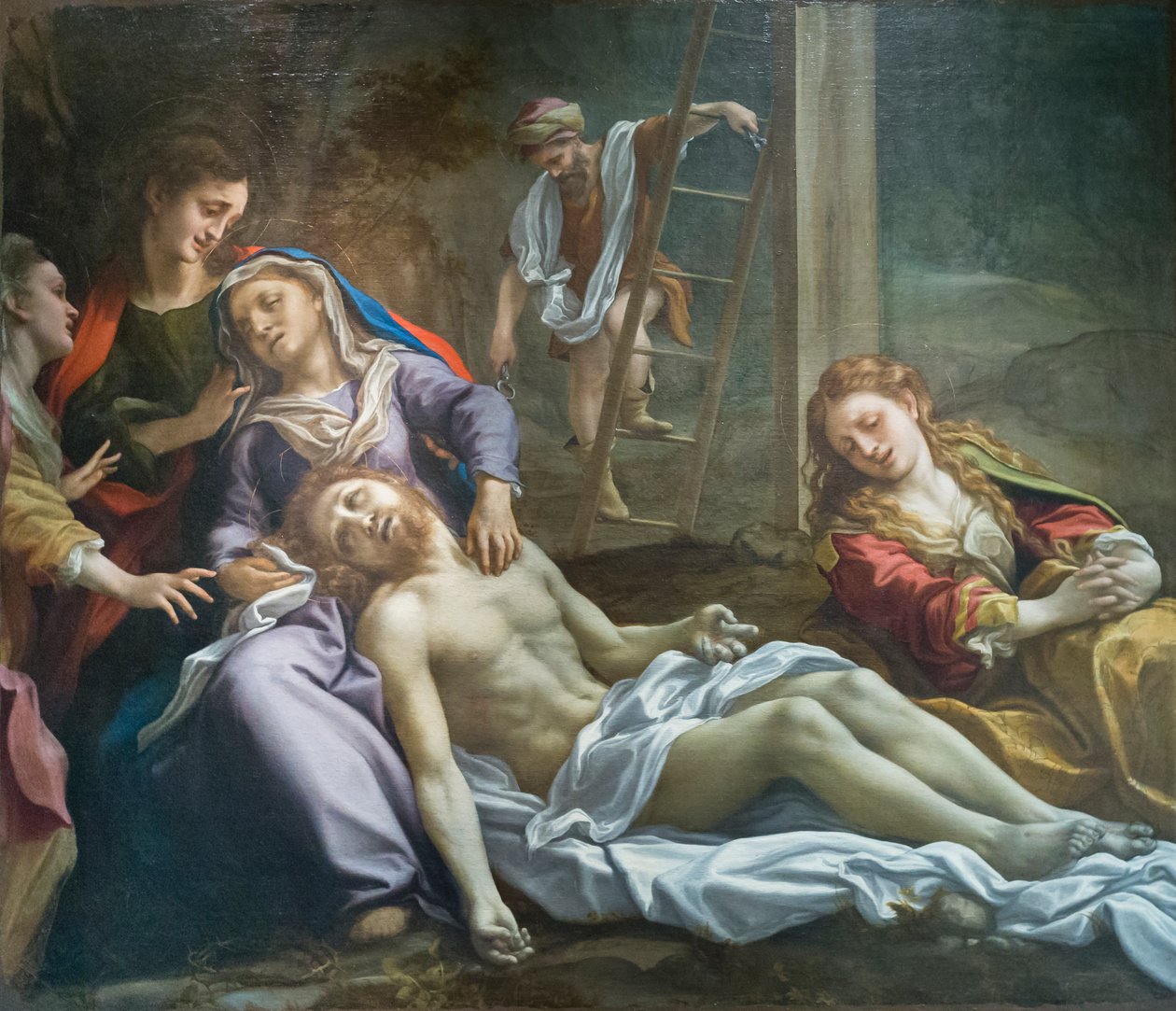 Kristi klagesang, ca. 1524 (olie på lærred) af (c.1489 1534) Correggio