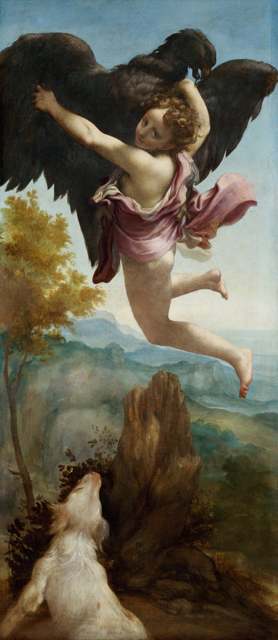 Bortførelsen af Ganymedes af (c.1489 1534) Correggio