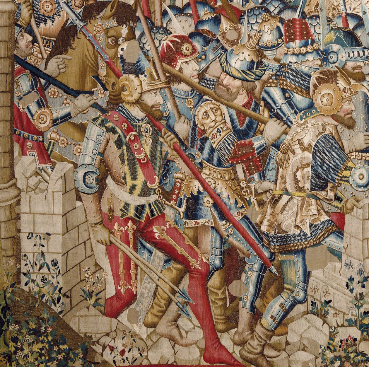 The Trojan War: The Destruction of Troy, ca. 1470 (tapet) af (fl.1450 75) Master of Coetivy