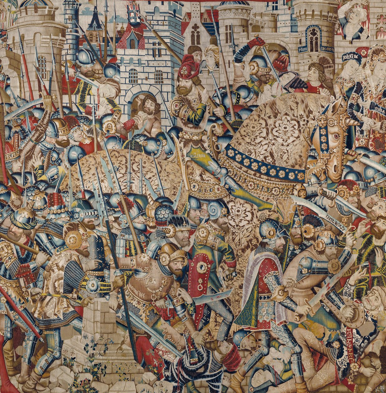 The Trojan War: The Destruction of Troy, ca. 1470 (tapet) af (fl.1450 75) Master of Coetivy