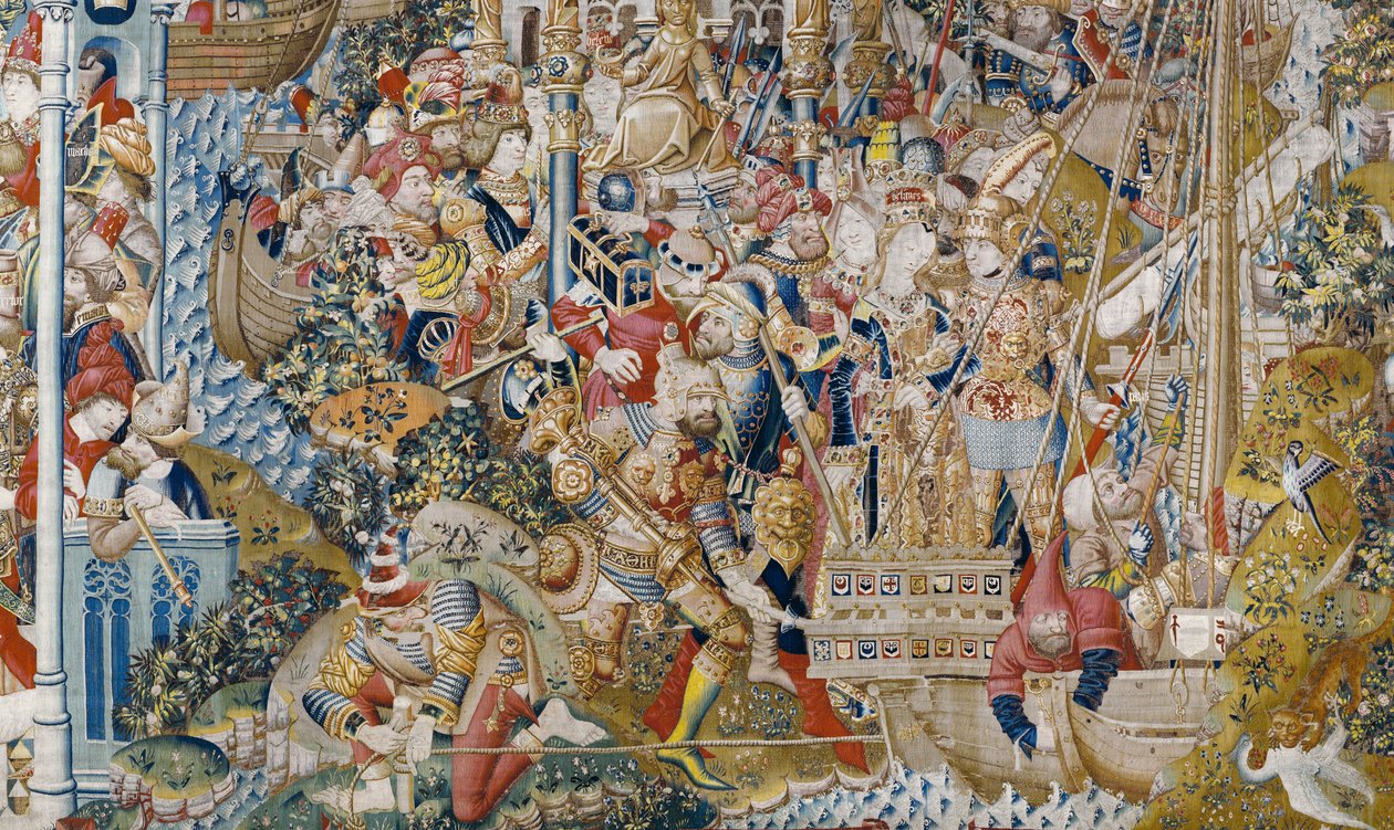 The Trojan War: The Rape of Helen, ca. 1470 (tapet) af (fl.1450 75) Master of Coetivy