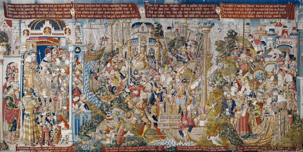 The Trojan War: The Rape of Helen, ca. 1470 (tapet) af (fl.1450 75) Master of Coetivy