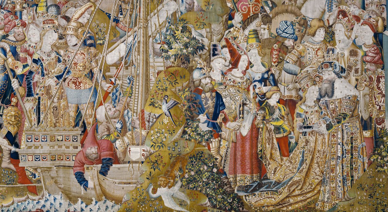 The Trojan War: The Rape of Helen, ca. 1470 (tapet) af (fl.1450 75) Master of Coetivy