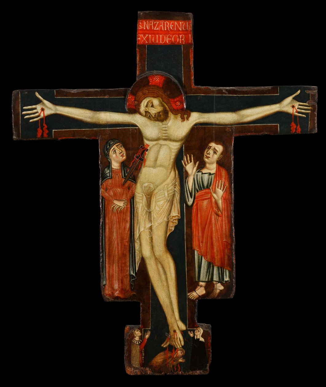 Krucifiks, slutningen af 1200-tallet (tempera på panel) af (studio) Master of the Magdalene Altarpiece