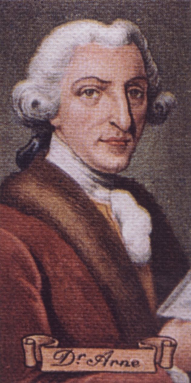 ARNE Thomas Augustine engelsk af Unknown