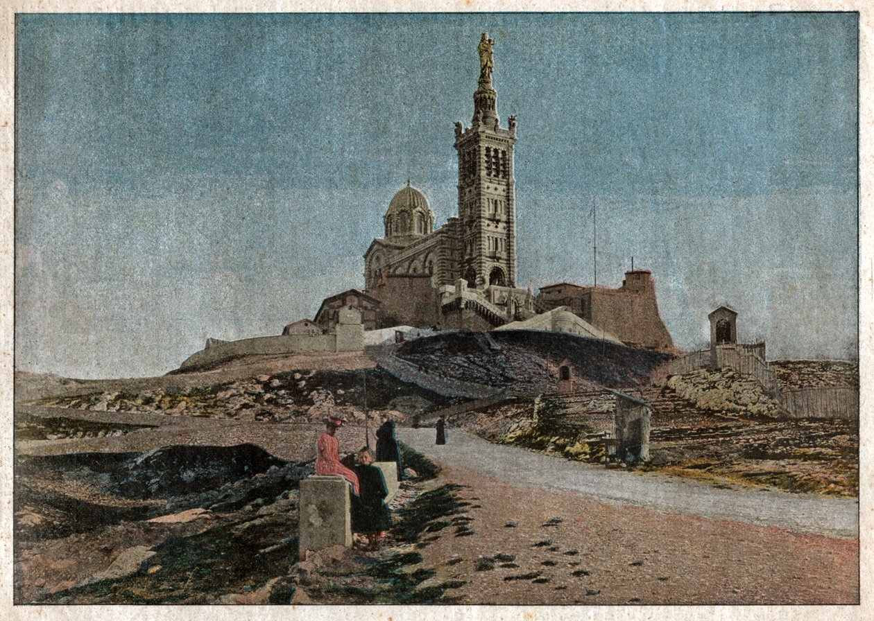 Basilikaen Notre Dame de la Garde. Basilikaen for Vor Frue af Garde. af Unknown