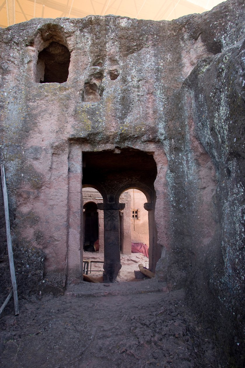 Bet Maryam Church, Lalibela, Etiopien, Afrika af Unknown