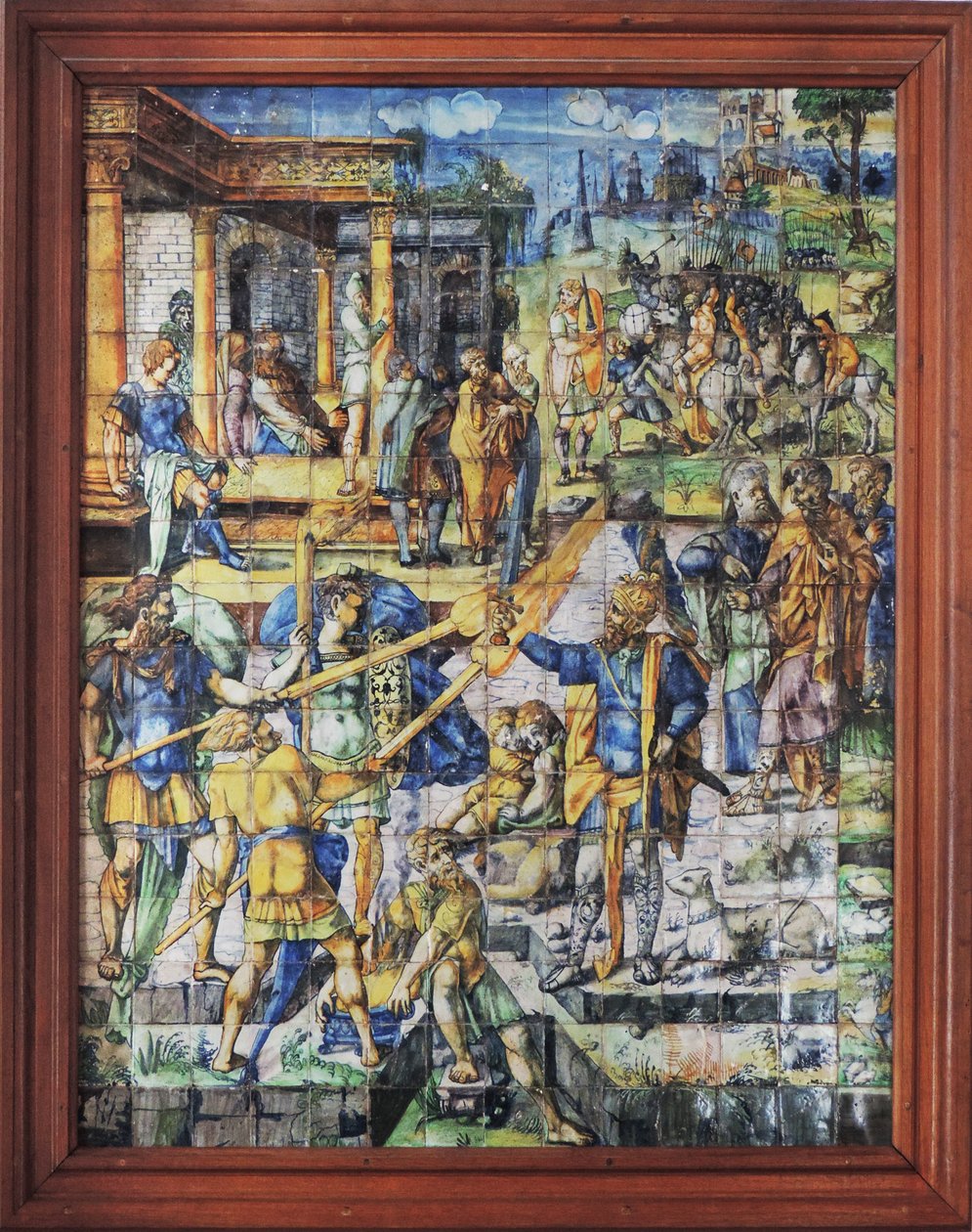 Chantilly, Chateau: Flisebelagt scene af Unknown