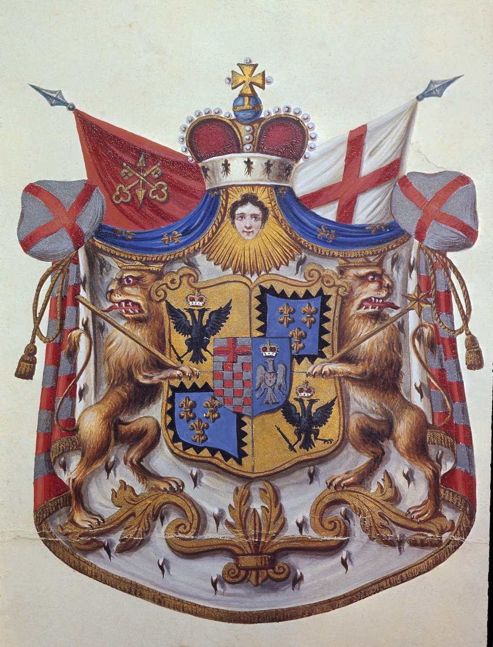 Våbenskjold fra Barbiano Belgiojoso DEste af Unknown