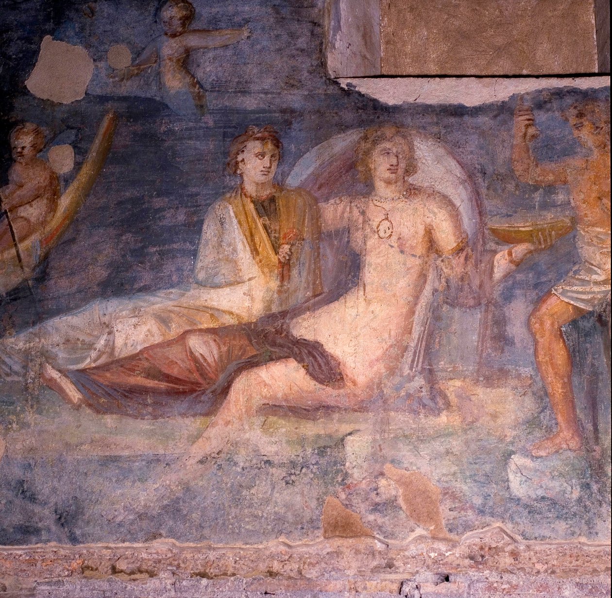 Detalje af en fresco af Unknown