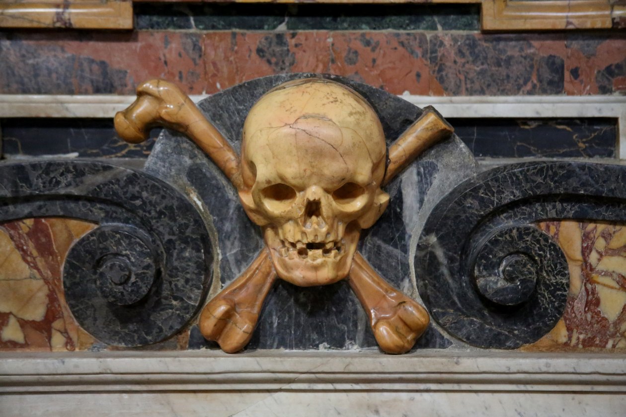 Detalje af et monument af Unknown