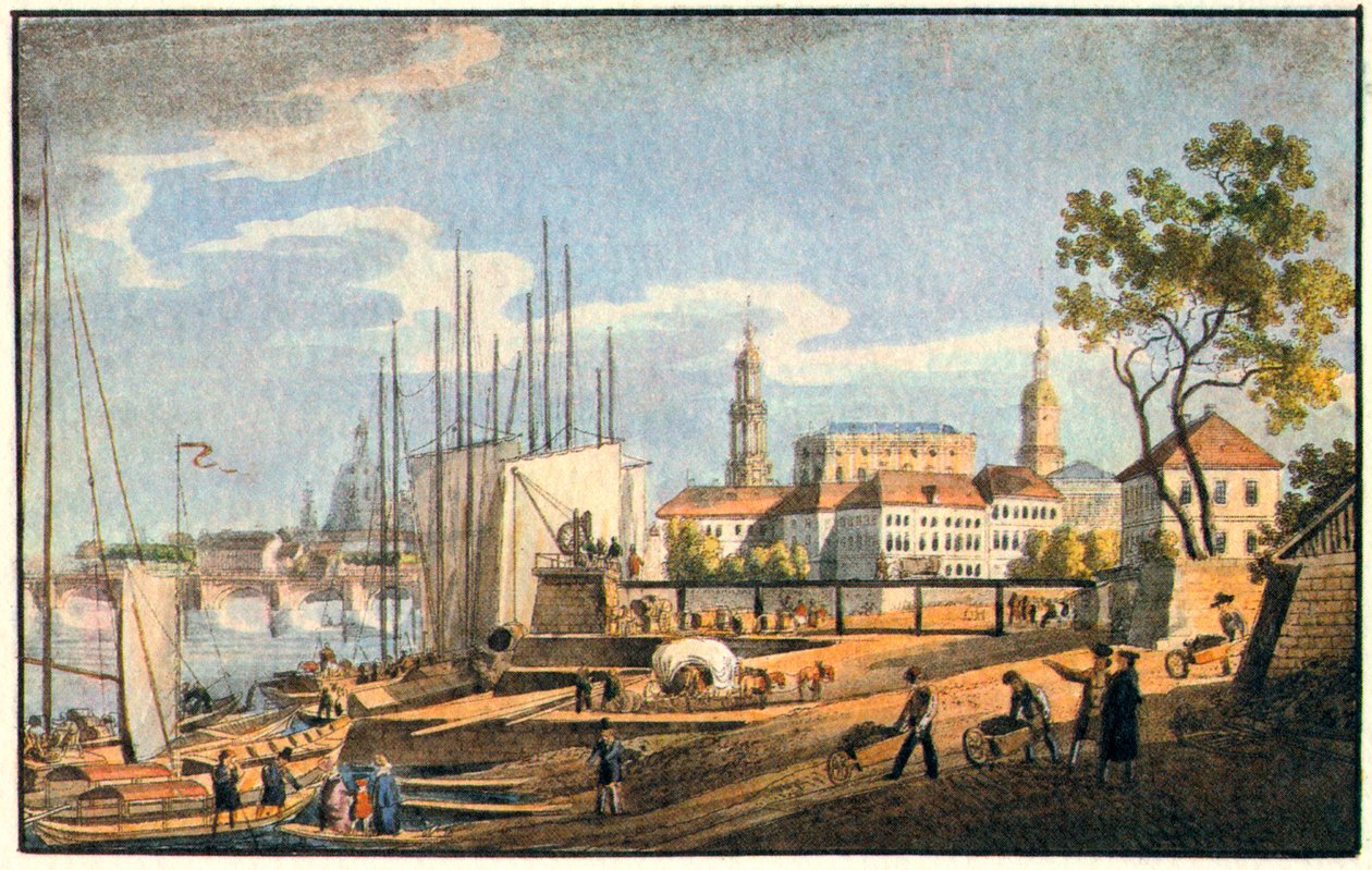 Dresden i skumringen Dresden af Unknown