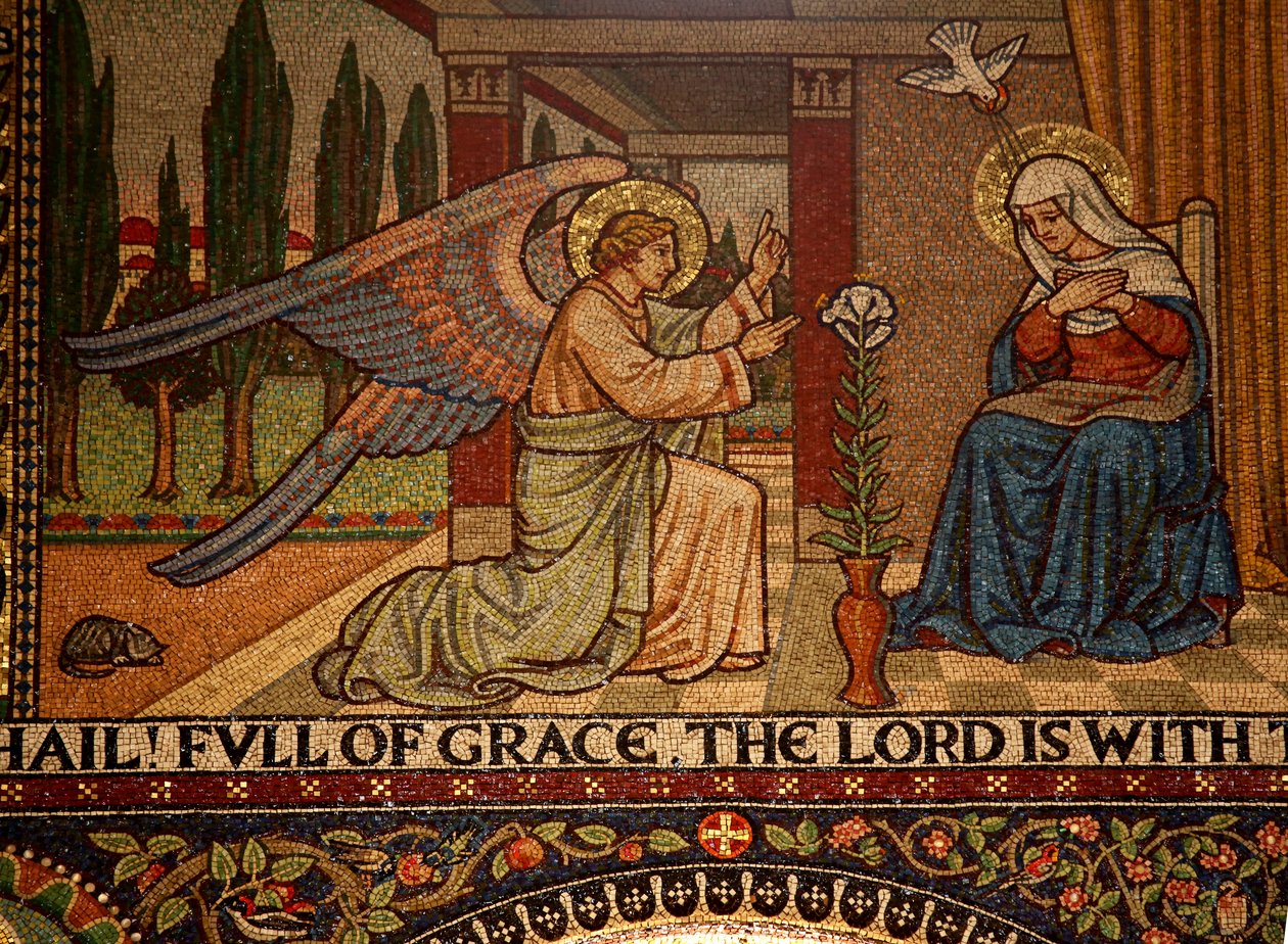 Droitwich, Church of the Sacred Heart og St Catherine: Mosaics af Frank Peacock Gabriel Pippet, 1920
