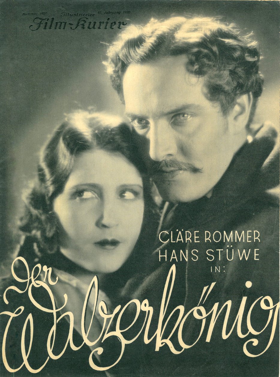 Filmplakat for Kurier Der Walzerkönig (Valsekongen), 1930 af Unknown