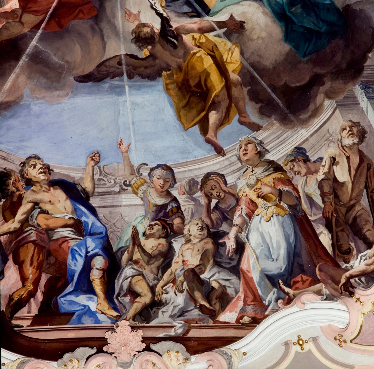 Fresco, Novacella Abby, Bressanone, Trentino Alto Adige, Italien af Unknown