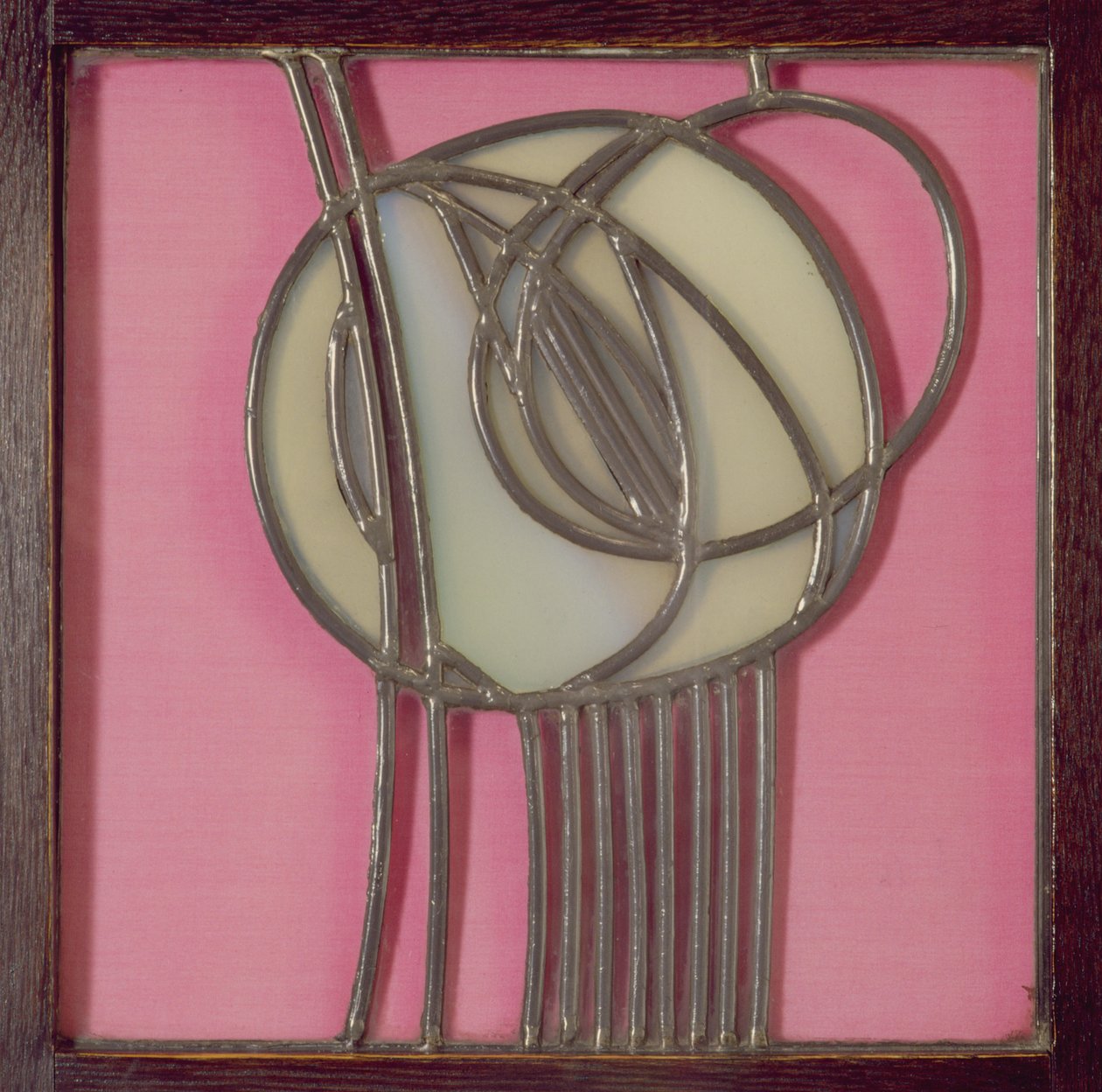 Glasgow School of Art, detalje af farvet glasrose af Unknown