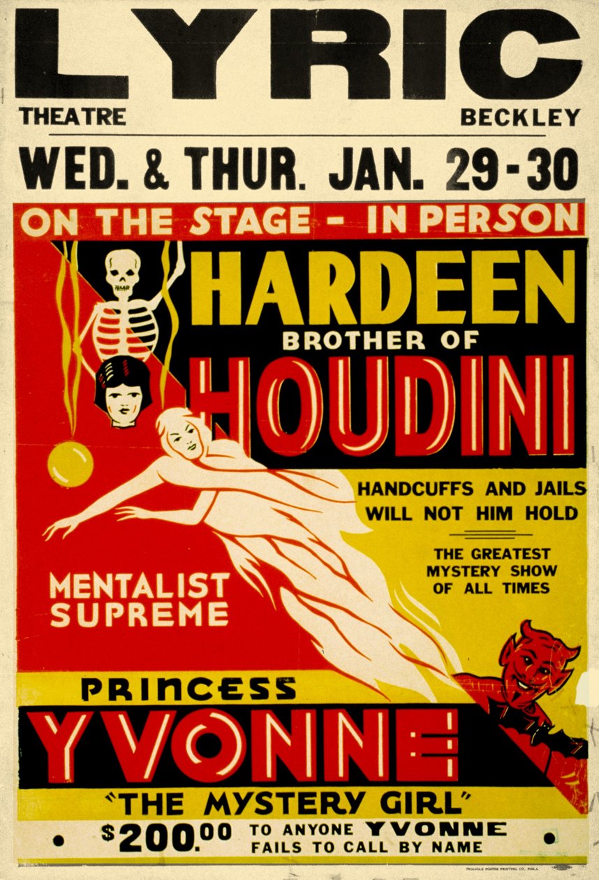 Hardeen bror til Houdini c.1931 af Unknown